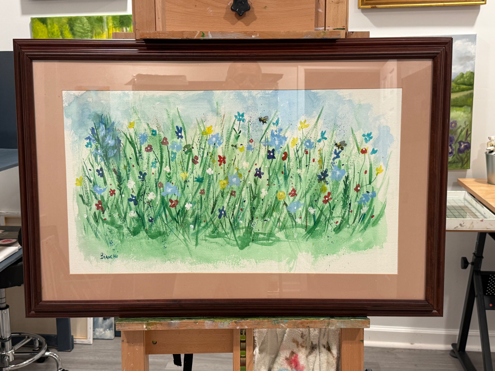 Wildflowers of Summer, Watercolor on paper, 2024