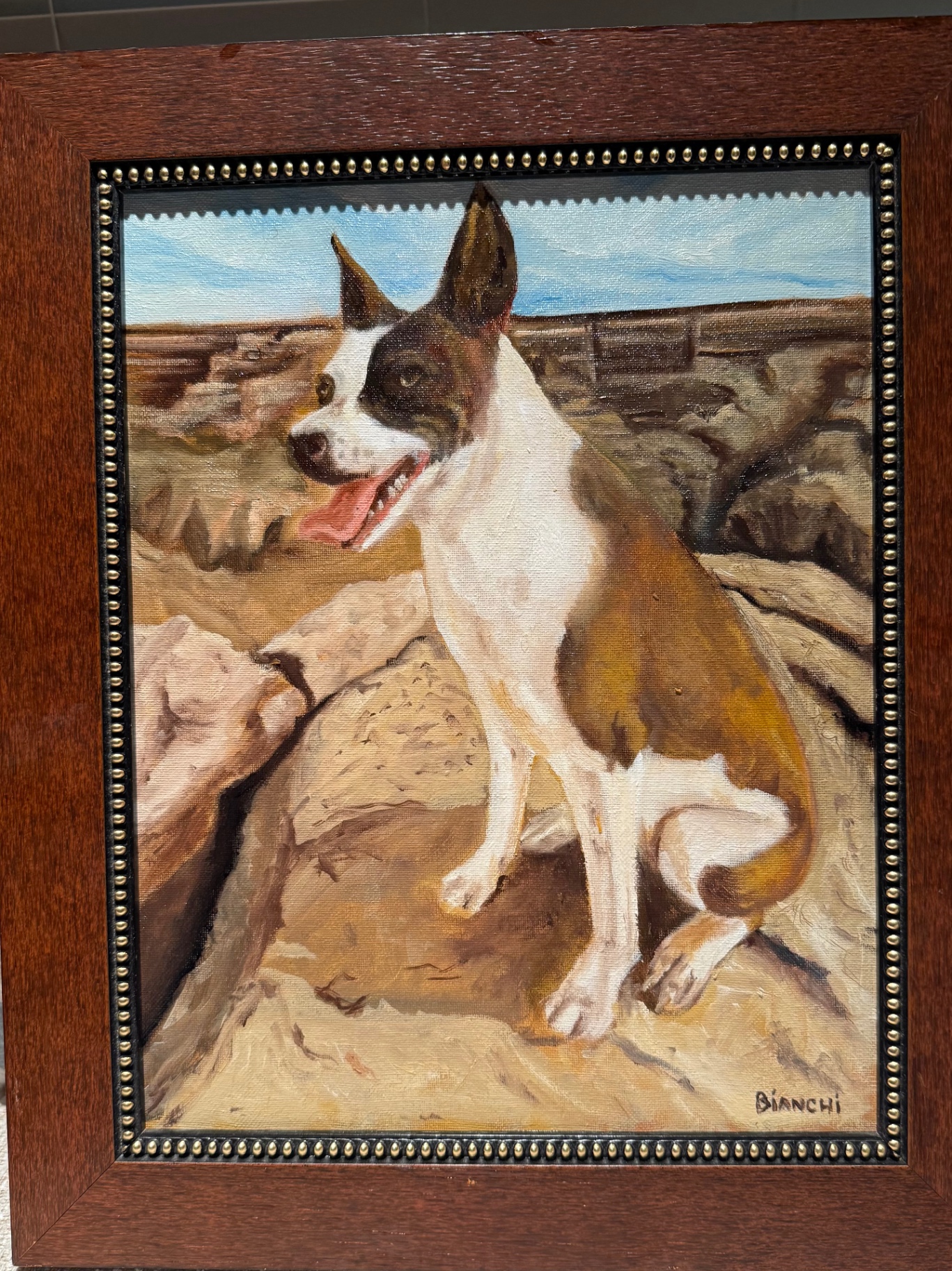Guardian Sentinel, Oil on canvas, framed, 2024