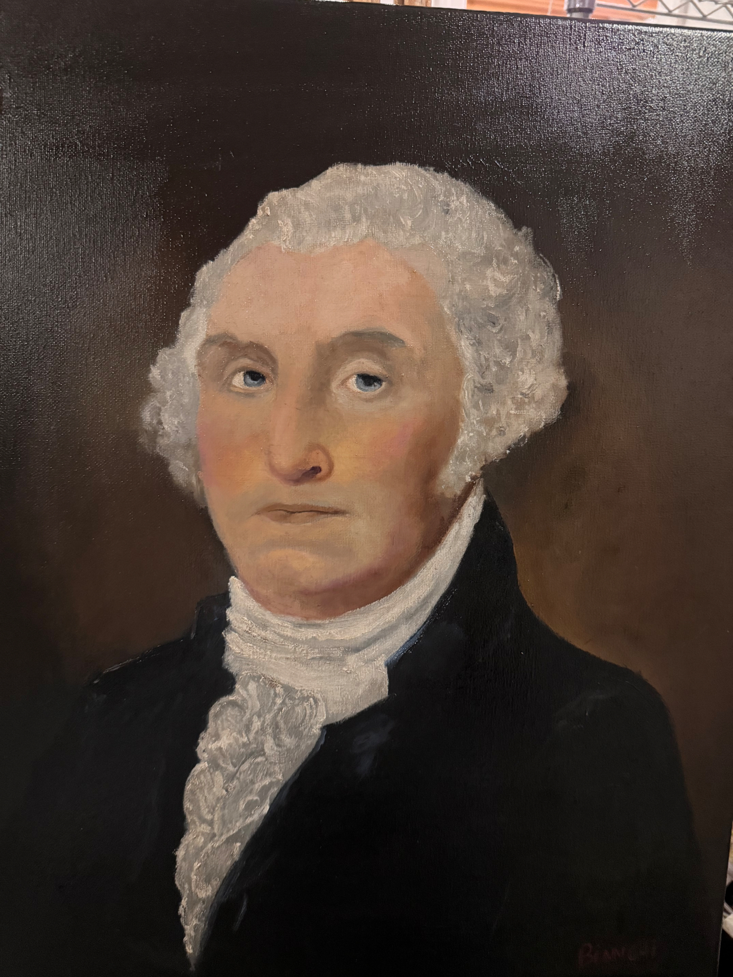 Portrait of Washington, Oil on canvas, 2024