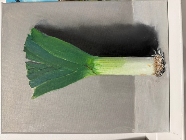 Leek, Oil on canvas, 2024
