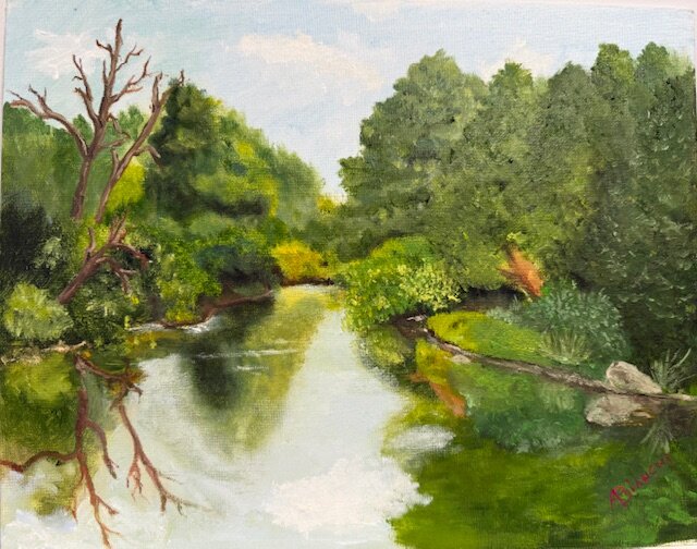 Stroud Preserve, West Chester PA, Oil on canvas, 2024