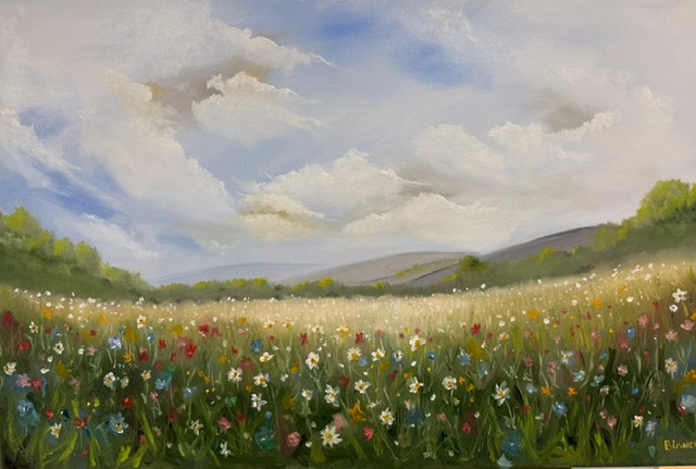 Wildflower Meadow, Oil on canvas, 2024